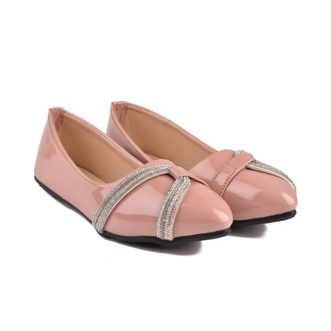Girls Pink Casual Pumps KD814