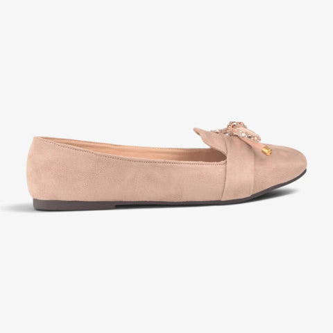 Women Pink Suede Pumps WM1319