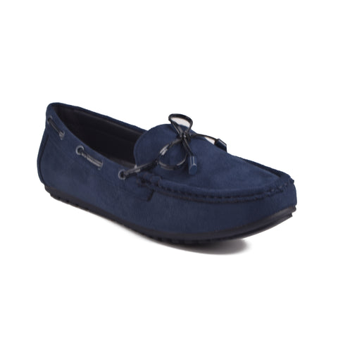 Navy Suede Women Pumps WN1237
