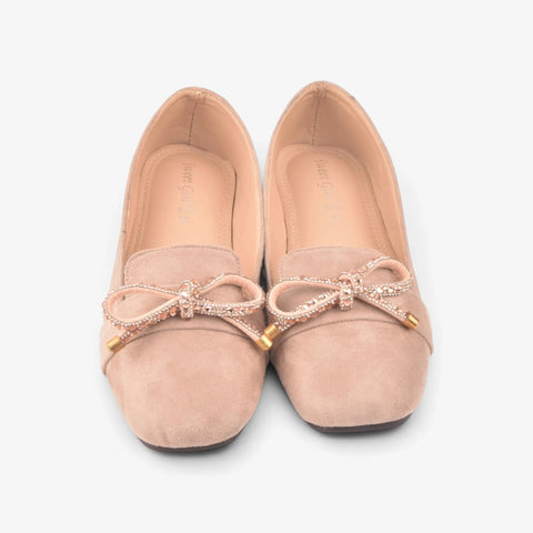 Women Pink Suede Pumps WM1319
