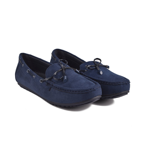 Navy Suede Women Pumps WN1237