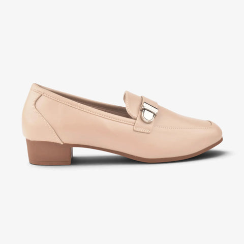 Women Beige Heel Comfit Shoes WM1310