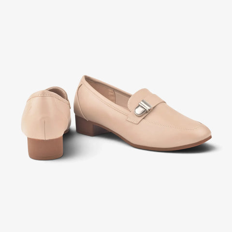 Women Beige Heel Comfit Shoes WM1310