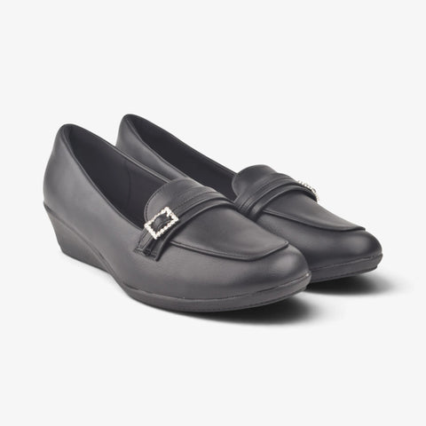Women Black Comfit Sole Shoes WM1309