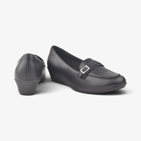 Women Black Comfit Sole Shoes WM1309