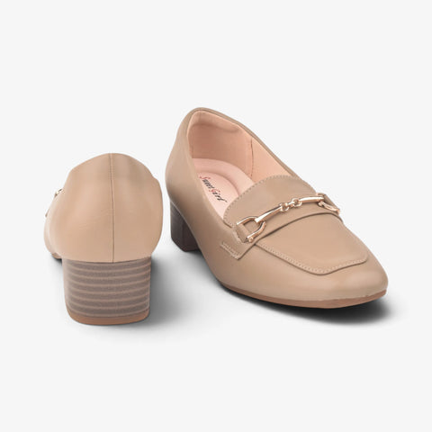 Women Khaki Heel Comfit Shoes WM1272