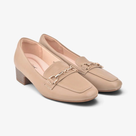 Women Khaki Heel Comfit Shoes WM1272