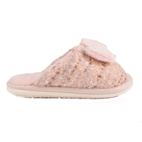 Women Pink Fur Slides KD018