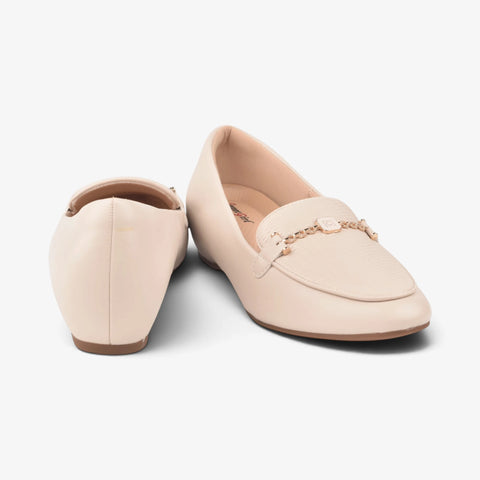 Women Cream Comfit Sole Shoes WM1271