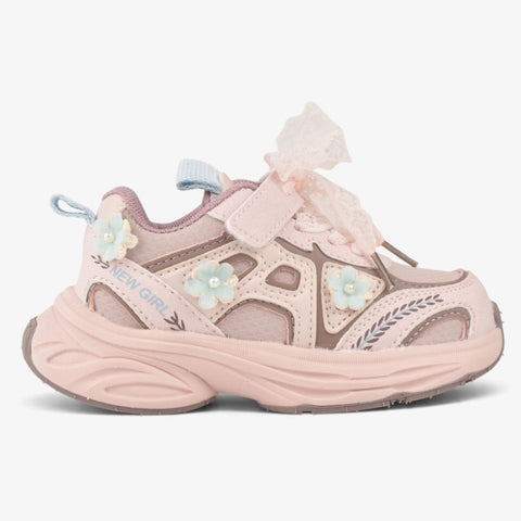 GIRLS PINK CASULA FLOWER JOGGER KD305