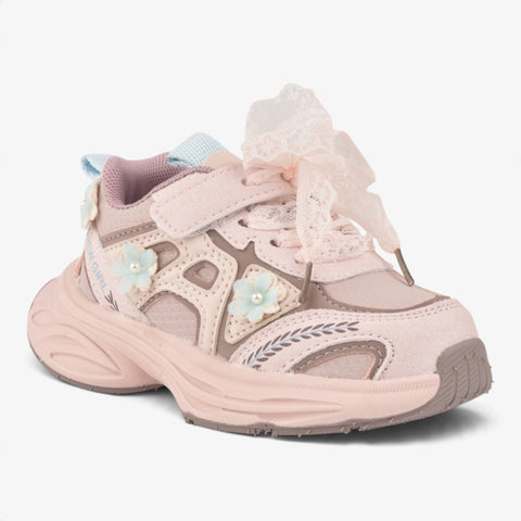 GIRLS PINK CASULA FLOWER JOGGER KD305
