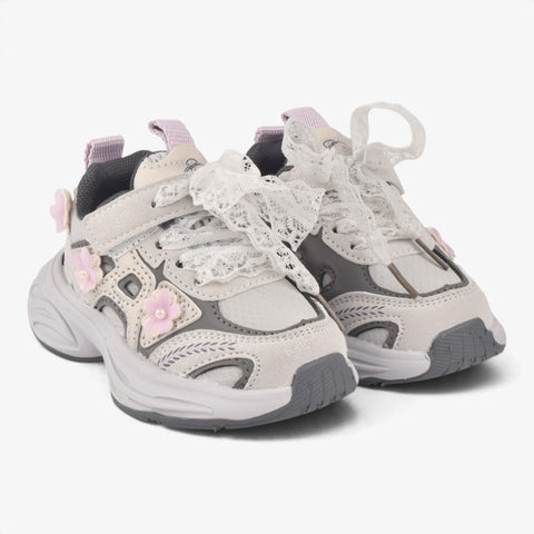GIRLS PURPLE CASULA FLOWER JOGGER KD305