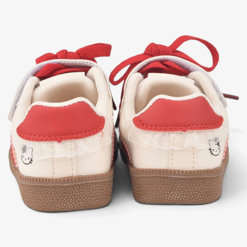 Girls Red Casual Sneakers KDJ518