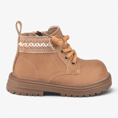 Girls Camel Long Boots KDJ524