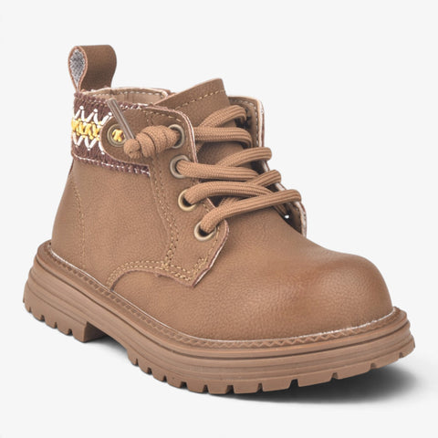 Girls Brown Long Boots KDJ524