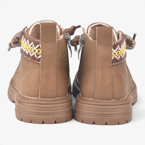 Girls Brown Long Boots KDJ524
