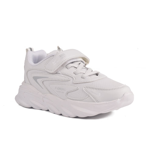 Boys White Casual Jogger KD725