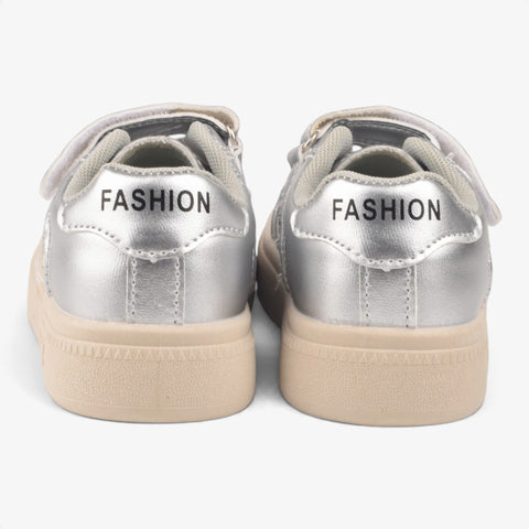 Girls Silver Fancy Sneakers KDJ537