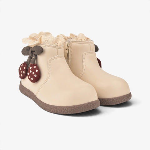 Girls Beige Long Boots KDJ532