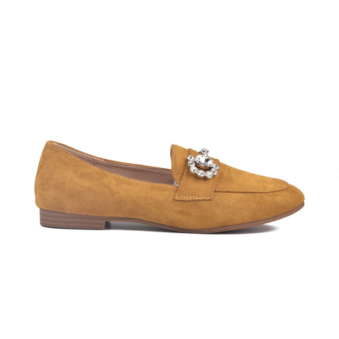 Yellow Suede Women Pumps WN1210