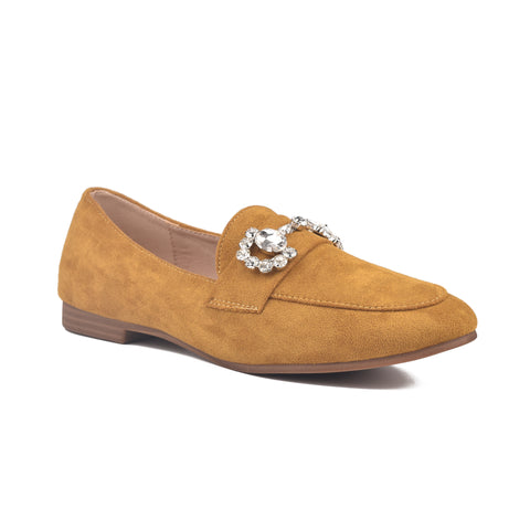 Yellow Suede Women Pumps WN1210