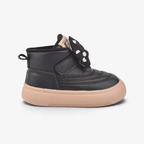 Girls Black Long Boots KDJ514