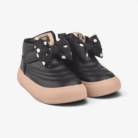 Girls Black Long Boots KDJ514