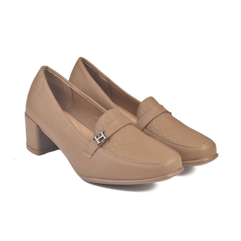 Khaki Comfit Court Shoes WN1216