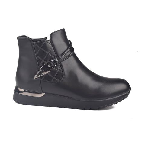 Women Black Long Boots WN1212