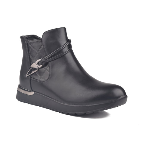 Women Black Long Boots WN1212