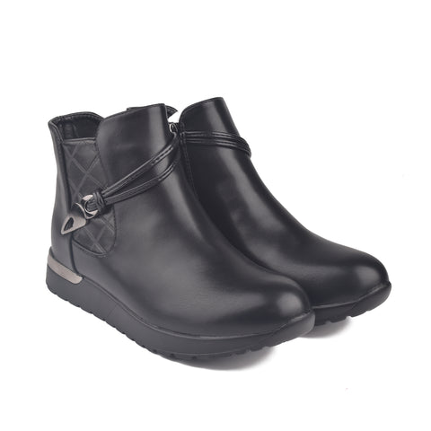 Women Black Long Boots WN1212