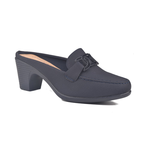 Navy Back Open Comfit Shoes WN1213