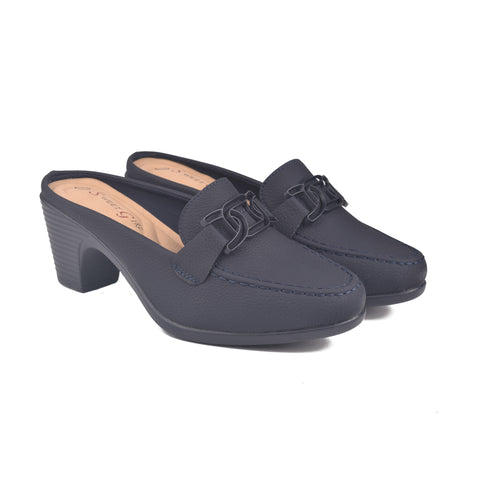 Navy Back Open Comfit Shoes WN1213