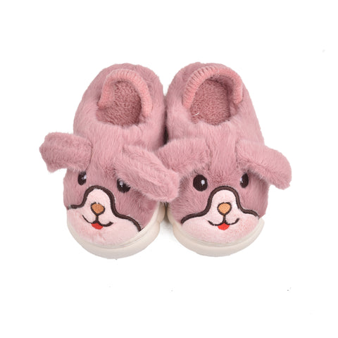 Kids Plum Fur Slides KD135