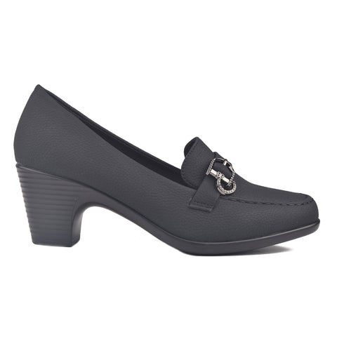 Black Comfit Court Shoes WN1217