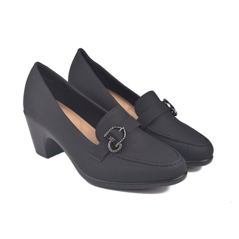 Black Comfit Court Shoes WN1217