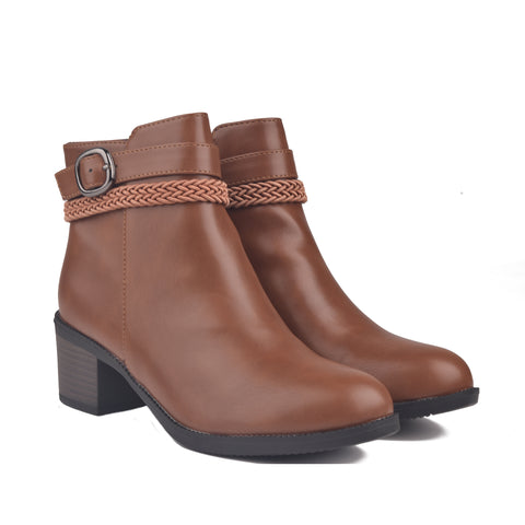 Women Brown Long Boots WN1219