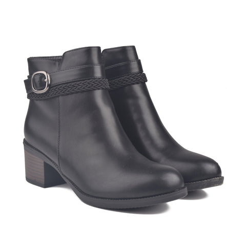 Women Black Long Boots WN1219