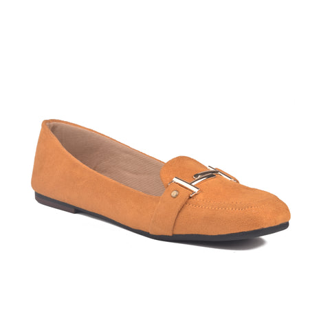 Yellow Suede Women Pumps WN1204