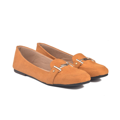 Yellow Suede Women Pumps WN1204