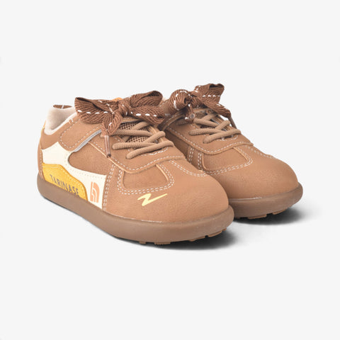 Boys BROWN Casual Sneakers KDJS93/J536