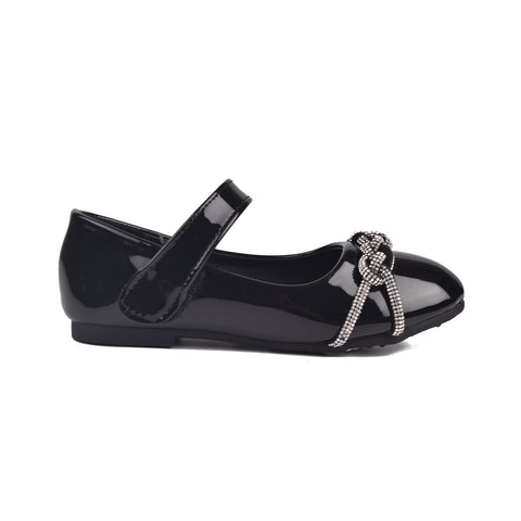Girls Black Formal Pumps KD802
