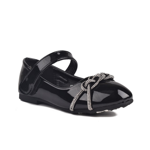 Girls Black Formal Pumps KD802