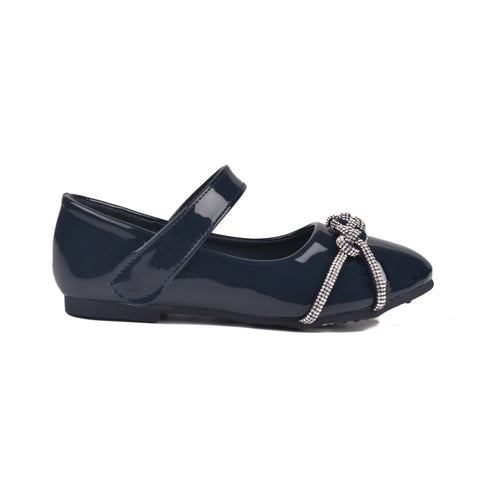 Girls Navy Formal Pumps KD802