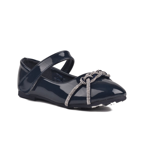 Girls Navy Formal Pumps KD802