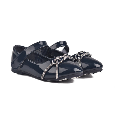 Girls Navy Formal Pumps KD802