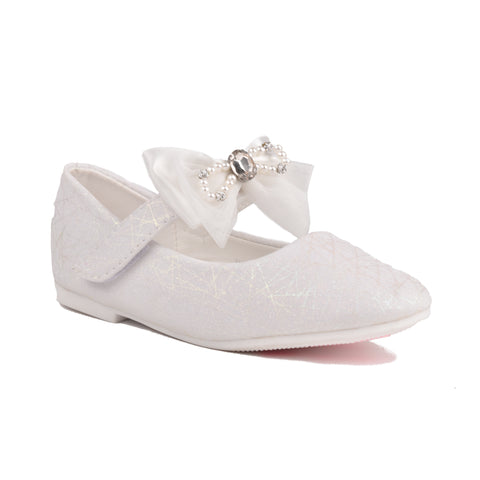 Girls Whire Formal Pumps KD803