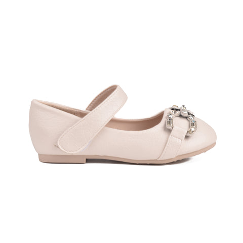 Girls Beige Formal Pumps KD804