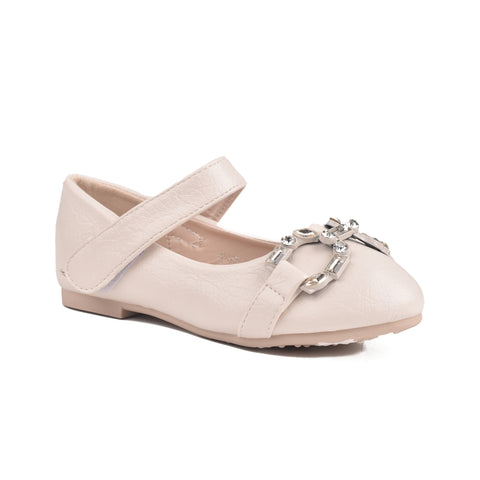 Girls Beige Formal Pumps KD804