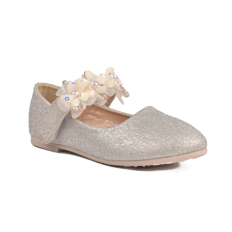 Girls Golden Fancy Pumps KD805
